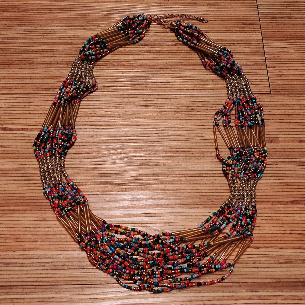 Multi-Color Beaded Necklace